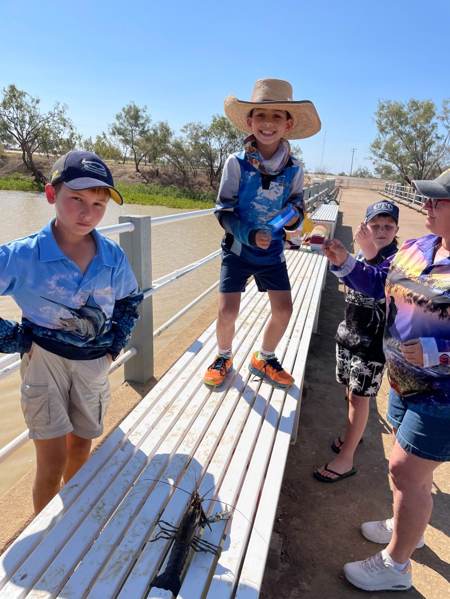 Junior Fishing Day 2024 (3) Gidyea encroachment can be tricky to manage in Western Queensland.