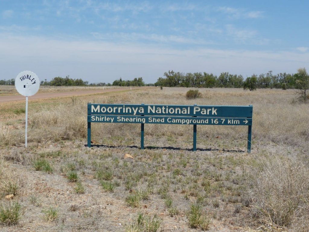 A national park sign says 